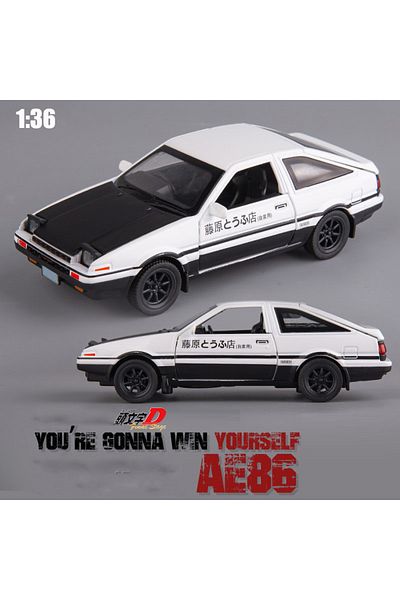 Choice Black-no box 1/36 Initial D AE86 Alloy Car Models Toys Metal Diecast Initial D Exquisite Workmanship