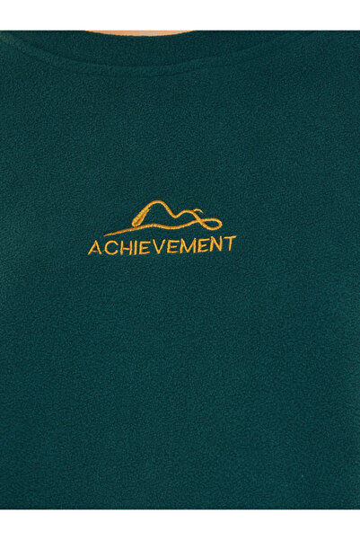 Styli Embroidered Slogan Detail Oversized Sweatshirt