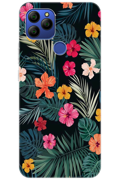General Mobile GM 21 (G310/G311) Uyumlu Kılıf Desen Baskılı Silikon Çiçekler ...