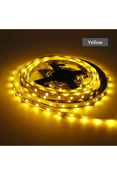 Choice 5m 2835 No Waterproof Yellow DC 12V LED Strip Light 2835 Waterproof Strip 5M 60LED/M RGB Warm White