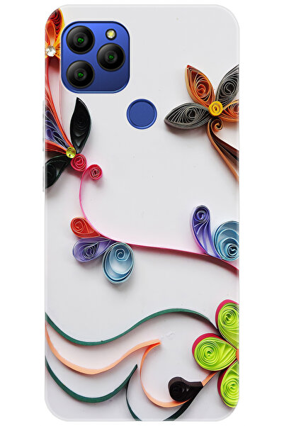 General Mobile GM 21 (G310/G311) Uyumlu Kılıf Desen Baskılı Silikon Çiçek Des...