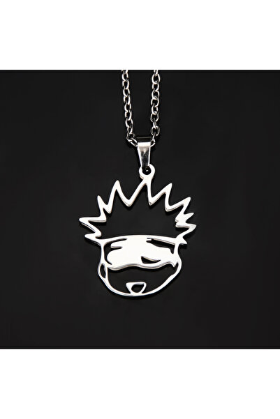 Choice قلادة أنيمي جوجوتسو كايسن بلون الفولاذ مع شعار قطة لطيفة من مدرسة جوجو...