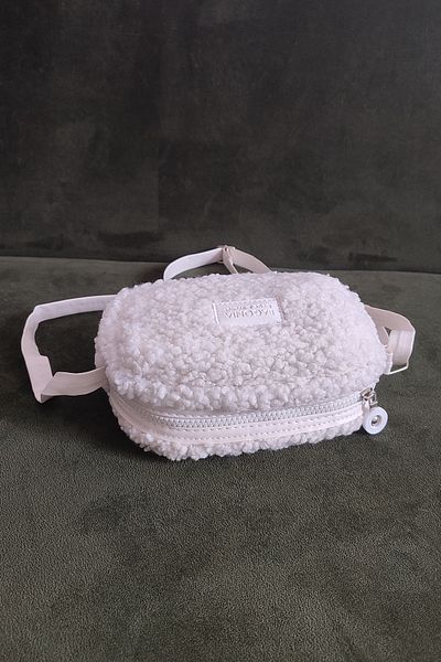 Outlet Çarşım Geantă de umăr pentru femei Teddy alb Buklet zilnic cu blană