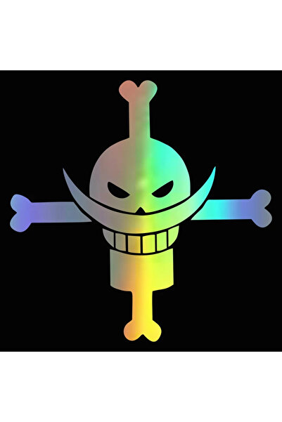 Choice ملصقات سيارة ليزرية مقاس 14 سم × 14 سم، قراصنة اللحية البيضاء، زخرفة ع...