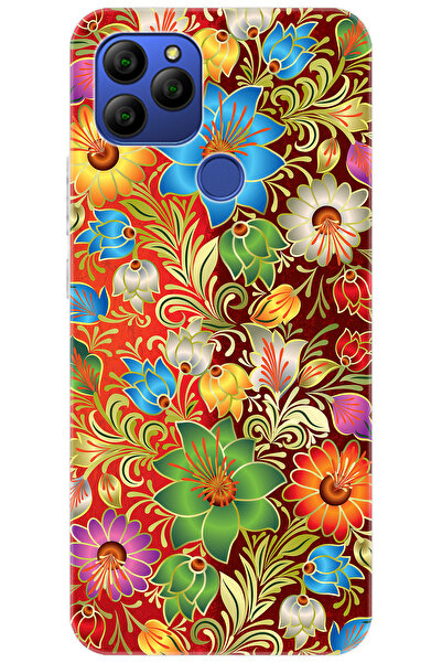 General Mobile GM 21 (G310/G311) Uyumlu Kılıf Desen Baskılı Silikon Çiçekler ...