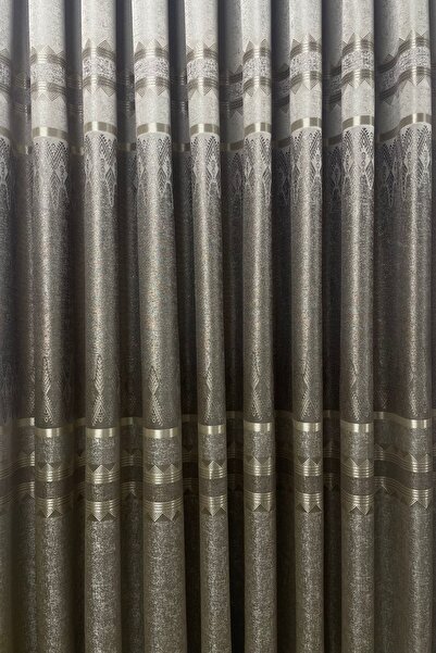 Cortibo Beige Background Curtain - 3 Close Pleated Board to Venice 1