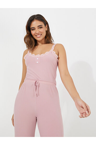 Take Two By Styli Lace Cami Top & Pyjama Set