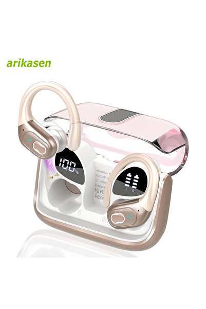 Choice سماعات رأس بلوتوث 5.3 وردية اللون 2024 سماعات أذن لاسلكية 75 ساعة رياض...