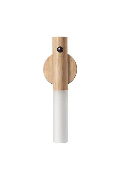 Choice yellow wood grain Motion Sensor LED Night Light Rechargeable Human Body Induction Wall Light  Grain