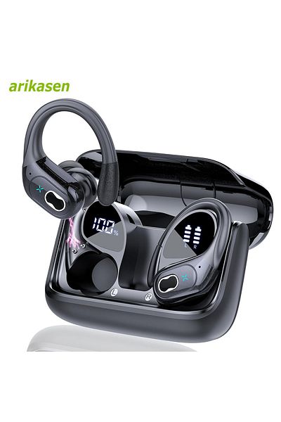 Choice Black Bluetooth 5.3 Headphones 2024 Wireless Earbuds 75hrs Sport Bluetooth Earphone With Noise Cance