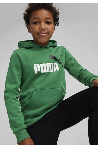 Puma Essentials+ Two-Tone Big Logo Hoodie