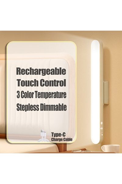 Choice 3 Colors in 1 No Remote LED Table Lamp Magnetic Hanging USB Rechargeable Desk Lamp 3 Color Reading L