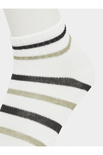 Styli Set of 5 - Printed Detail Ribbed Cuff Ankle Socks