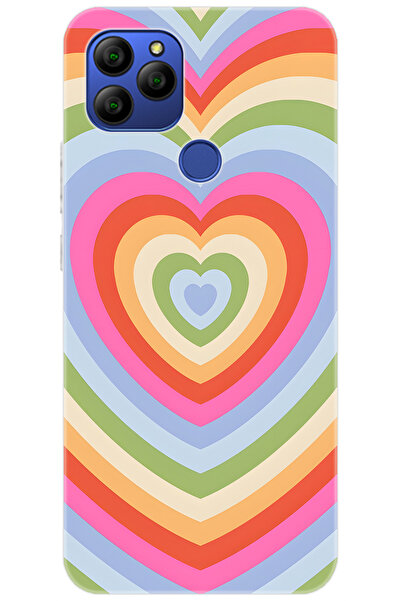 General Mobile GM 21 (G310/G311) Uyumlu Kılıf Desen Baskılı Silikon Renkli Ka...