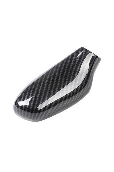 Choice 1 PCS 1PCS Gear Shift Knob Trim Cover For BMW 5 6 7 Series G30 G31 G11 G12 LH Carbon Fiber Textured