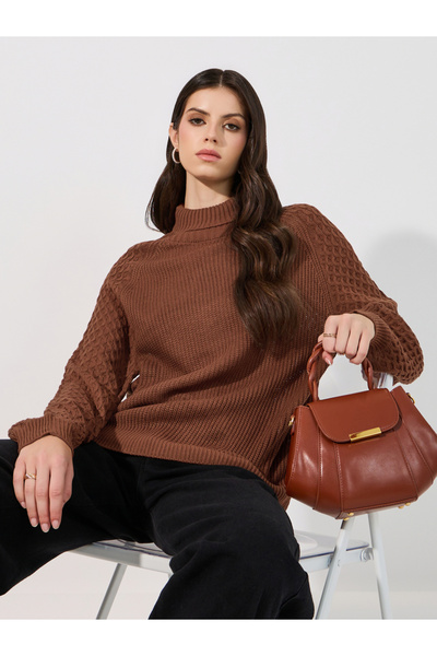 Styli Oversized Regular Length Chunky Knit Sweater