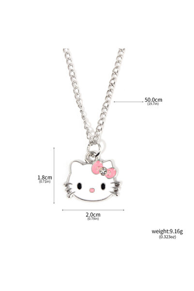 Choice N01101 Anime Cartoon Sanrio Hello Kitty Pendant Necklaces Fashion Bow Cute Cat Necklace for Women Me