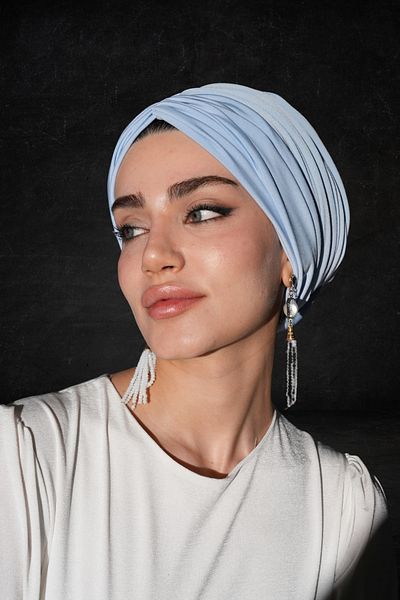 Ambargo Hijab Bonnet |   Fully Padded, Cotton Lined Silk Sandy Fabric Bonnet
