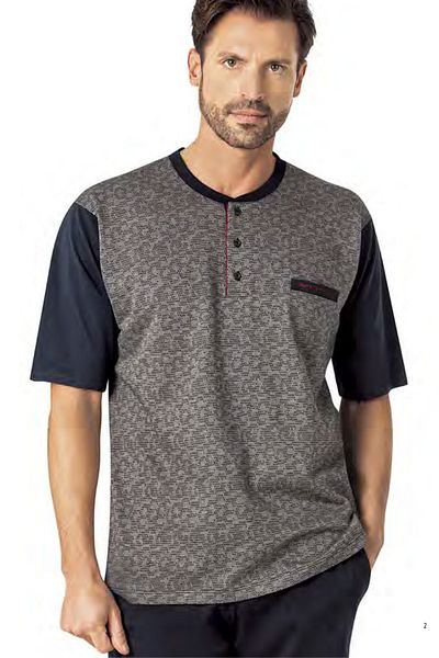 Pierre Cardin Men's Jacquard 3 Piece Dowry Boxed Pajama Set