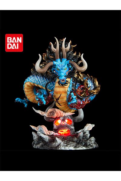 Choice No Box 22cm One Piece Anime Figure Gk Kaido Dragon Form Four Emperors With Lamp Pvc Action Figure Mo