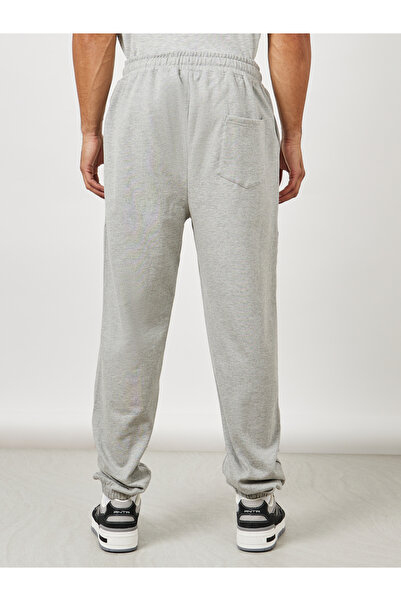Styli Fleece Panel Jogger with Drawcord & Patch Detail