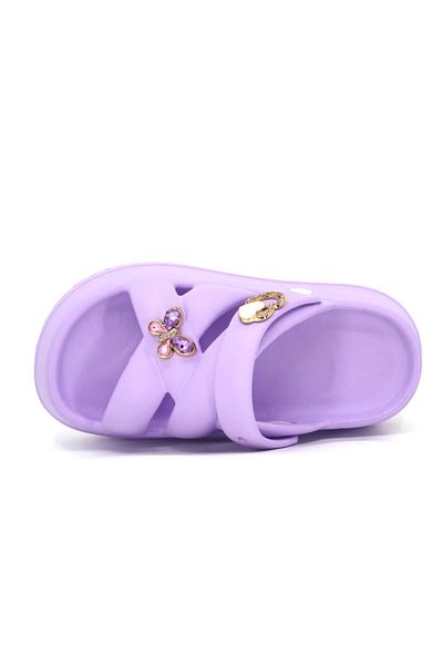 Riva Shoes Girls' Sandals Pool Beach Vacation Casual Summer Comfortable Non-Slip Sole Butterfly Detailed Slippers