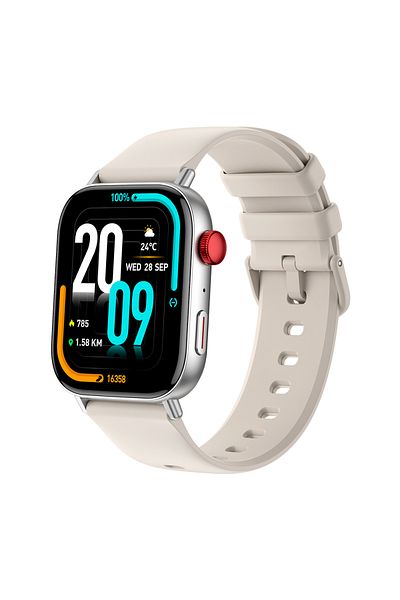 Choice Silver New COLMI C8 Max Voice Calling Smart Watch 1.93" Large HD Color Display Health and Fitness Tr
