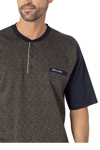 Pierre Cardin Men's Jacquard 3 Piece Dowry Boxed Pajama Set