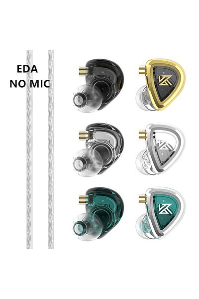 KZ Eda No Mic Eda Earphones Bass/balanced/hi-res Earbuds In Ear Monitor Headphones Sport Noise Cance