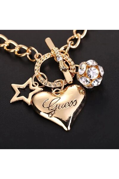 Choice سوار ASL70052A على شكل قلب كبير على شكل نجمة هالو أوت وكرات نارية للنس...