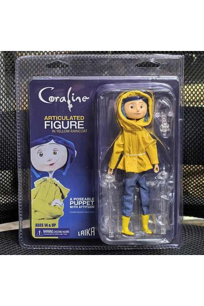 Choice A1 7 Inches NECA Coraline & The Secret Door Coraline Action Figures Movie Peripherals Toy Model Desk