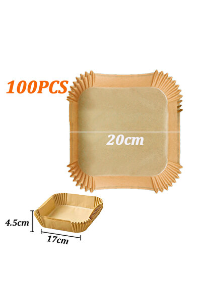 Choice 100PCS Square 50/100Pcs Air Fryer Disposable Paper Air Fryer Accessori...