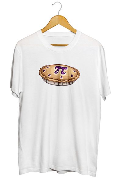 karikatürstore Mathematics Science Pi Number Pie Symbol Printed Quality T-Shirt