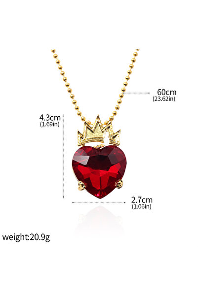 Hot Toys N01050-01 Movie Descendants Necklace Pendant Crystal Queen Crown Nec...