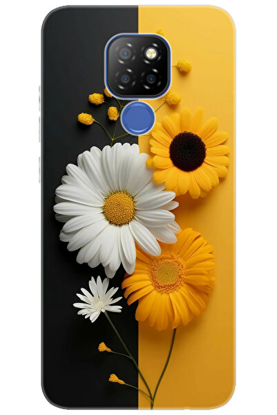 General Mobile GM 20 (G301/G301d) Uyumlu Kılıf Desen Baskılı Silikon Papatya ...