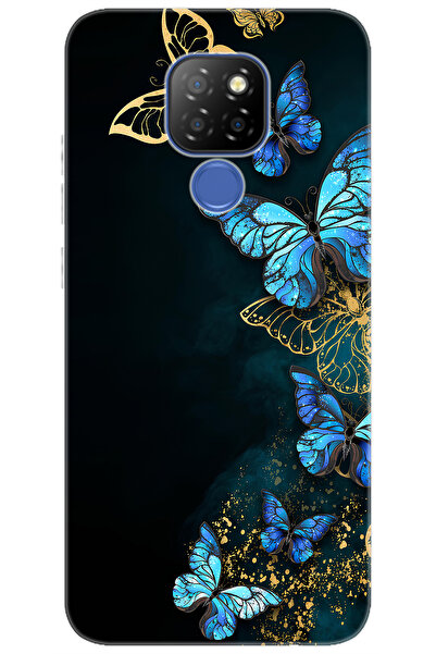 General Mobile GM 20 (G301/G301d) Uyumlu Kılıf Desen Baskılı Silikon Kelebekl...