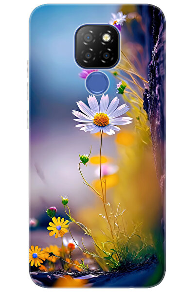 General Mobile GM 20 (G301/G301d) Uyumlu Kılıf Desen Baskılı Silikon Papatya ...