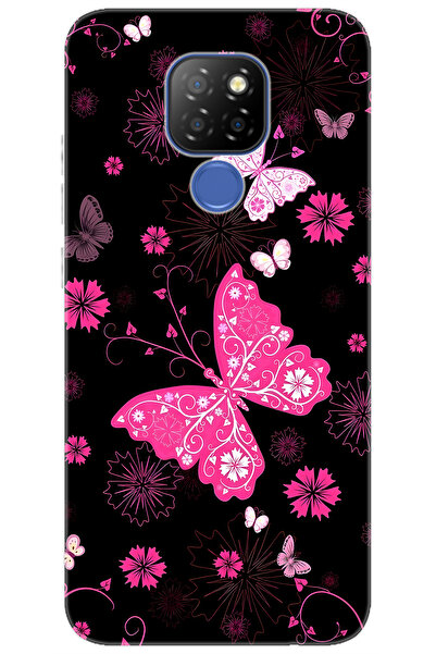 General Mobile GM 20 (G301/G301d) Uyumlu Kılıf Desen Baskılı Silikon Kelebekl...