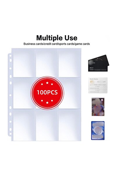 Choice1 ٥٠ قطعة من أغطية صفحات بطاقات التداول ذات الوجهين، تحتوي كل منها على ...