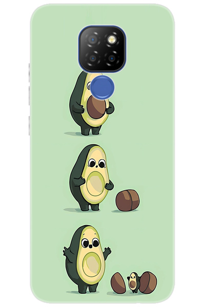 General Mobile GM 20 (G301/G301d) Uyumlu Kılıf Desen Baskılı Silikon Avakado ...