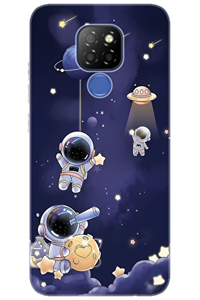 General Mobile GM 20 (G301/G301d) Uyumlu Kılıf Desen Baskılı Silikon Astronot...