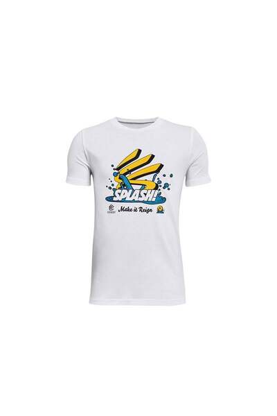 Under Armour Curry Splash Ss Tee Dječja majica 1366606-100 Bela