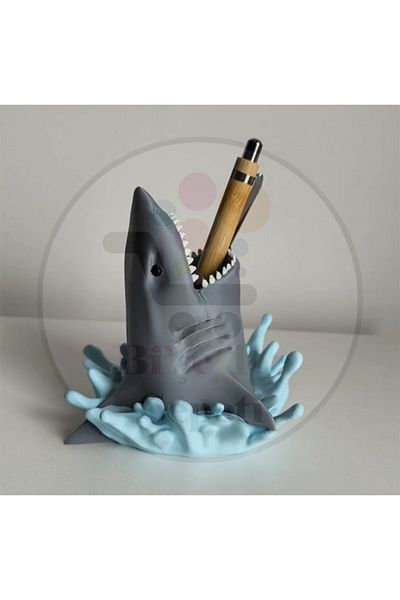 Bi'şeyler Sepeti Shark Shark Pen Holder Organizer