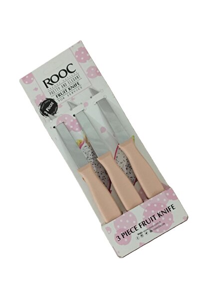 Rooc 3'lü Meyve Sebze Bıçak Seti & Karamel