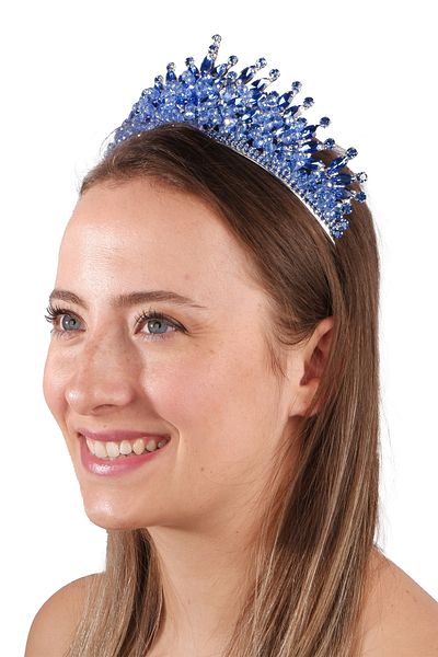 Hayalperest boncuk Crystal Beaded Bridal Tiara - Princess Wedding Costume Tiara