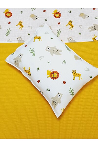 Yada Baby طقم موسلين وافل بيكيه وغطاء وسادة - 80x120 سم