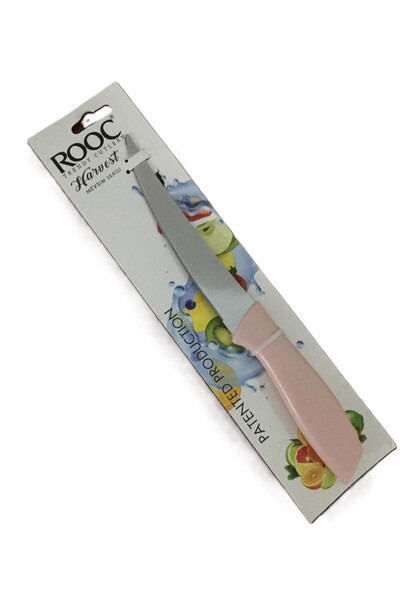 Rooc Tırtıklı Mutfak Bıçağı & Soft Pembe 23,5 cm