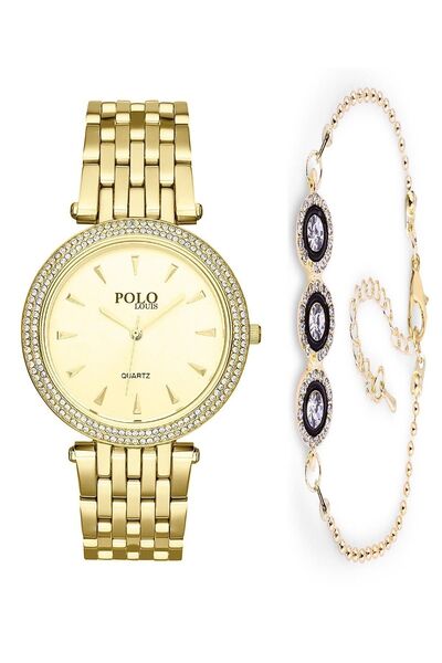 POLO Rucci Polo Louis 1111 Metal Kadın Kol Saati Ve Bileklik