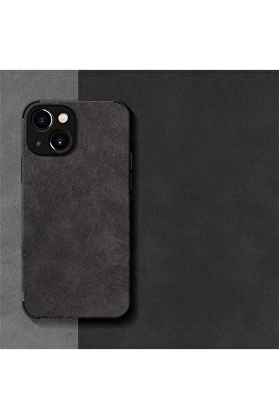 Kipgsm İphone 15 Uyumlu Kılıf Kamera Korumalı Gerçek Deri İşlemeli Elde Kayma...