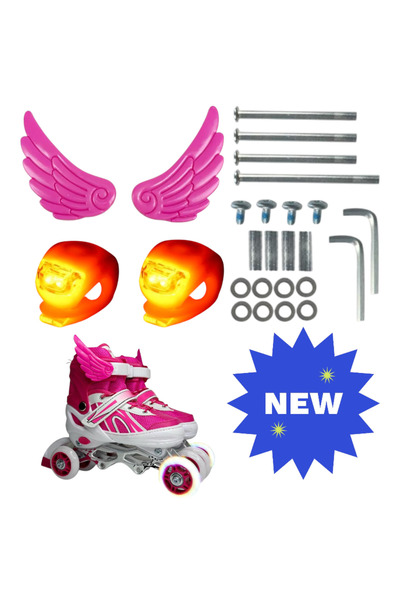 Depomiks Avm 2 + 2 ملحقات تزلج للتمرين + جناح الملاك + ملحقات تزلج LED للتحذي...